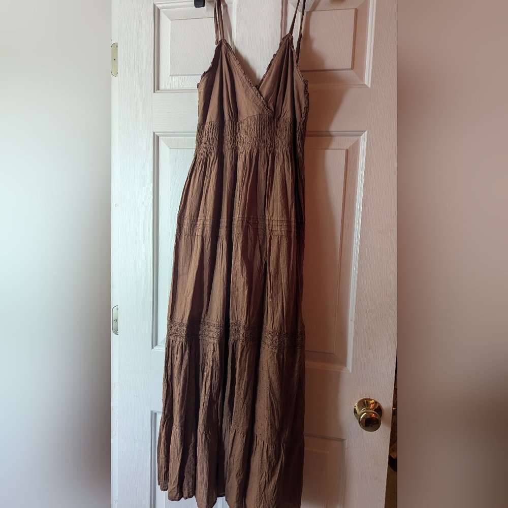 Brown sun dress